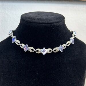 Bogoff Spectacular Silver and Purple Women's Necklace